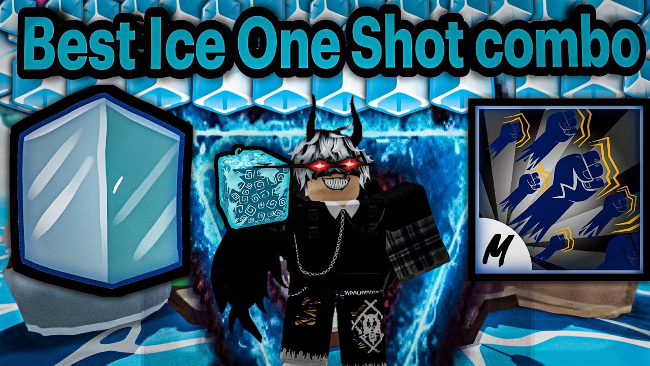 17k dmg ice combo in blox fruits #fyp #bloxfruits #combo #ice #bloxfru, Ice