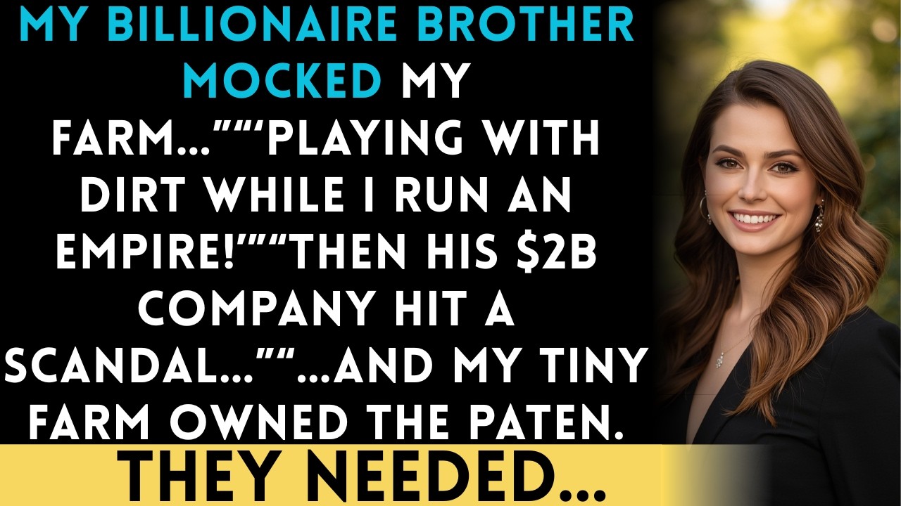 “My Brother Mocked My Farm — Then His Company Hit Crisis!”...