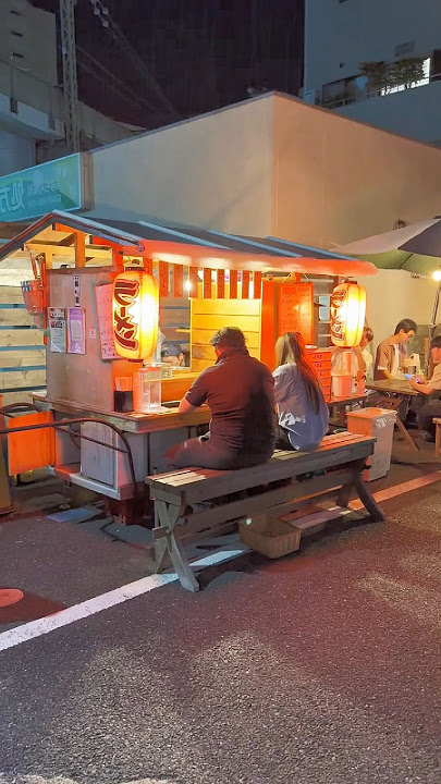 Japan Street Food Spicy Ramen Stall in Tokyo