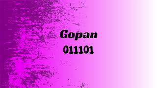 Gopan-011101 (sample project) 