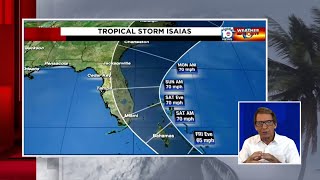 Tropical Storm Isaias takes shape, which isn't best news for Florida