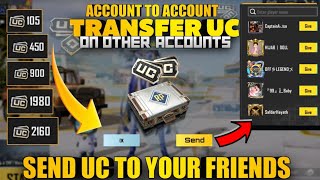 How to send UC to friends in bgmi | Dosto ko Uc kaise bheje | How to share uc to friends in bgmi