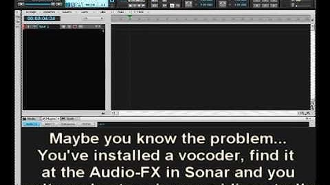 How to use a vocoder in Cakewalk Sonar