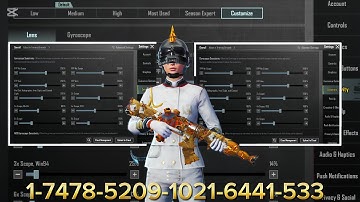 New Update 3.7 Best Sensitivity Code + Control Settings Pubg Mobile/Bgmi Sensitivity 2025