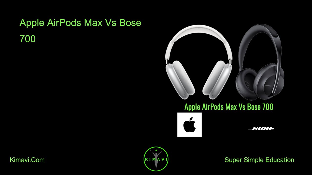 Kan beregnes vindue petroleum Apple AirPods Max Vs Bose 700 - YouTube