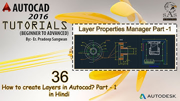 Autocad 2016 – 36.  How to create a New Layer in Autcoad? Part-1 | Hindi