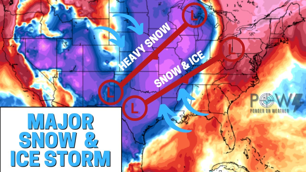 Major Snowstorm! Snow & Ice Storm New Years Eve/Day! - POW Weather ...