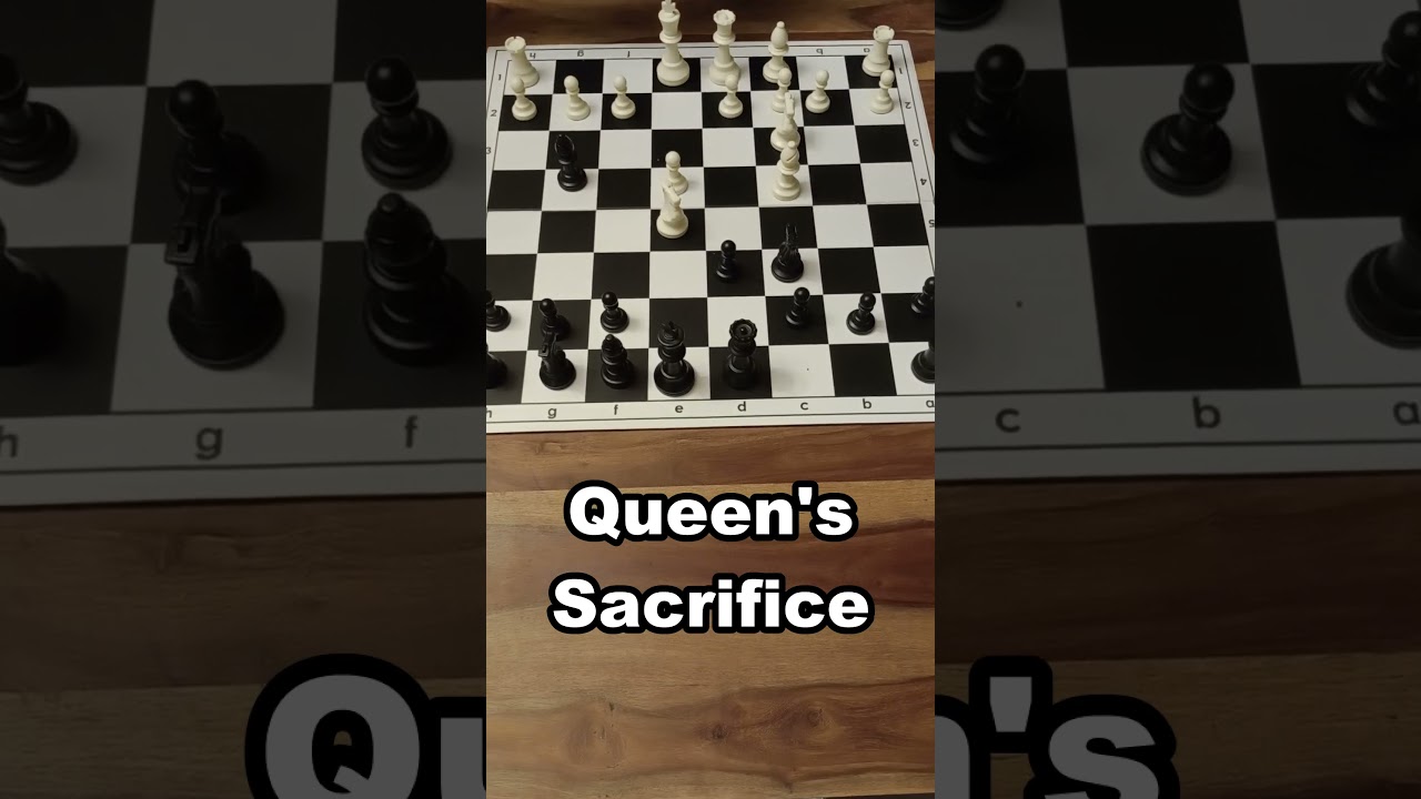 Winning the queen in 7 MOVES 👑🤝 #chess #chesstok #chessgame #chessmo