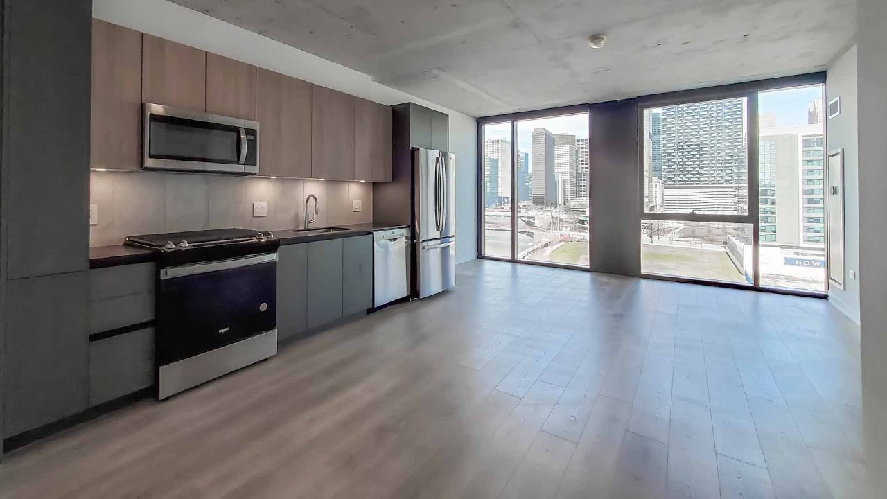 A South Loop skyline-view 1-bedroom 1A-1 at The Reed Southbank - YouTube