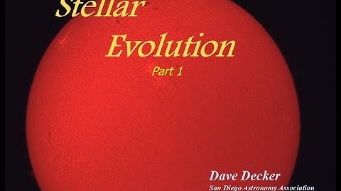 Stellar Evolution: Part 1