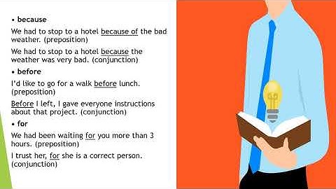 Prepositions or conjunctions?