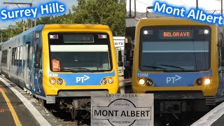 The Last Trains at Surrey Hills and Mont Albert Stations - Metro Trains Melbourne