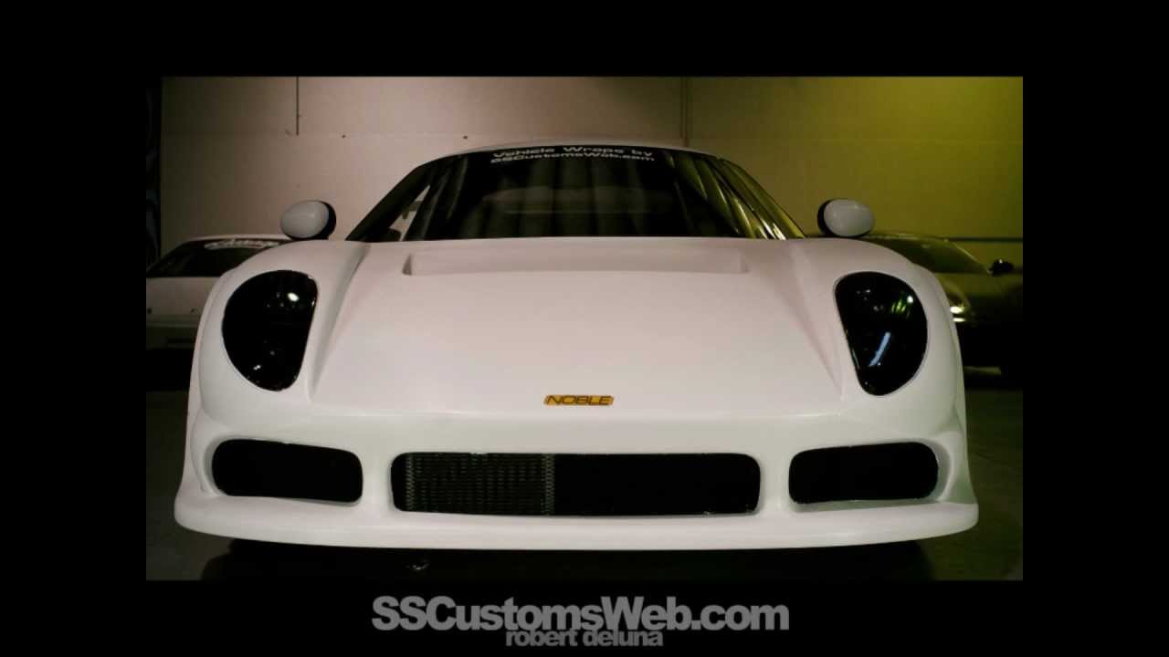 Noble M400 White Carbon Fiber Vehicle Wrap SS Customs YouTube