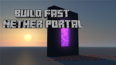 How to build nether portal fast like dream for speedrun | Minecraft Jugad .