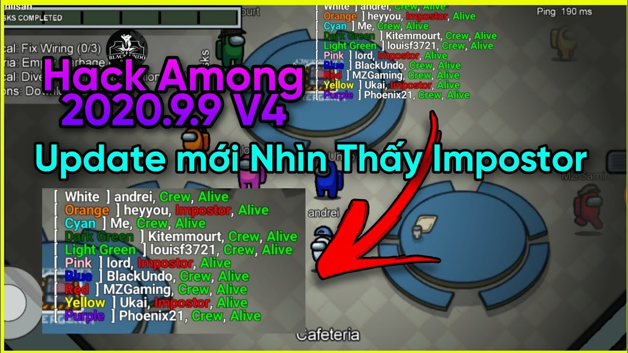 Mod thấy được Impostor Among Us 2020.9.9 V4 Show Impostor