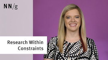How to Do User Research Within Constraints