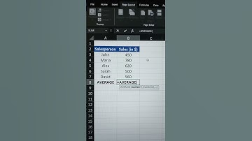 AVERAGE Excel Formula #excelformula #exceltips #excelformulas #exceltricks #