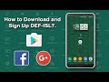 How to Download and Sign Up DEF-ISL?.