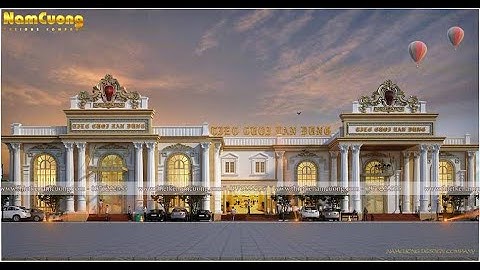 Mẫu nhà hàng tiệc cưới phong cách Pháp đẹp