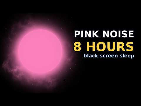 Can't Sleep? 8 Hours Pink Noise Black Screen | Proven Sleep Aid, Tinnitus Masking