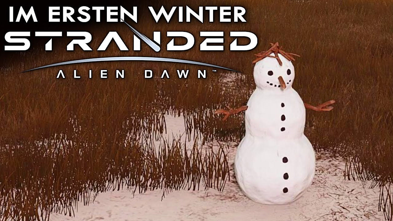 Erster Winter in Stranded: Alien Dawn Deutsch German Gameplay