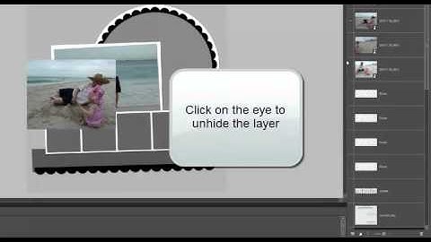 Using a digital scrapbook template Step 3 - Place photos into your layout