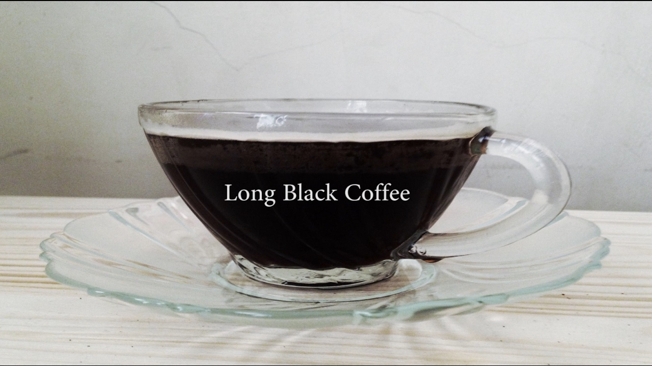 How To Make Long Black Coffee [No Music]