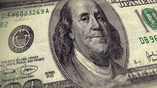Detailed Macro Slide of USD Banknotes - Seamless Loop Animation