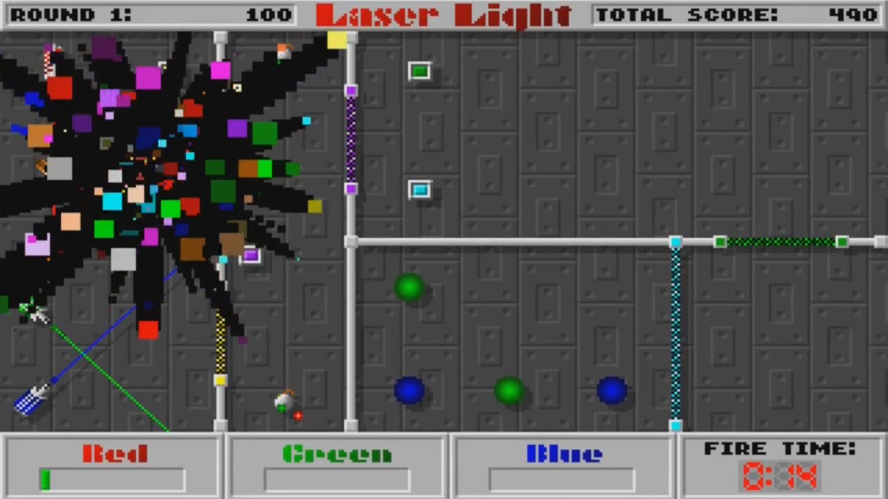 Vodka + Puzzle Game = Failure Let's Remember Laser Light! DOS PC