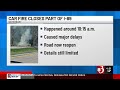 I-89 south reopens after truck fire causes daylong backups