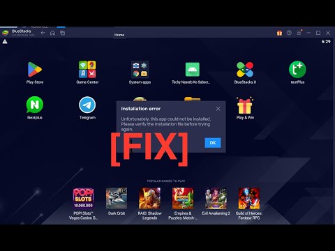 [ FIX ] One Click Bluestacks 5 This app could not be installed Please verify the installation file