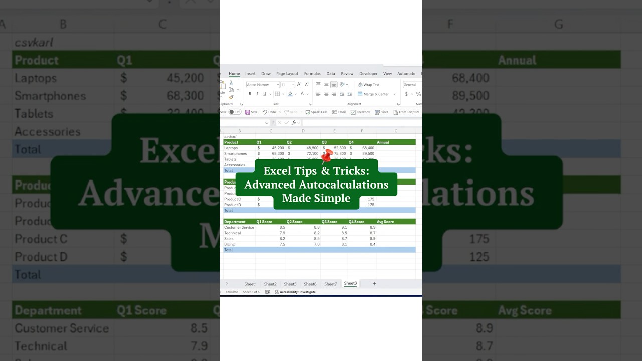 Excel Tips & Tricks: Quick calculations without typing formulas 