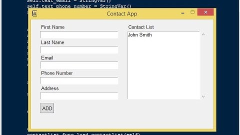 Simple Contact Management System with SQLite in Python