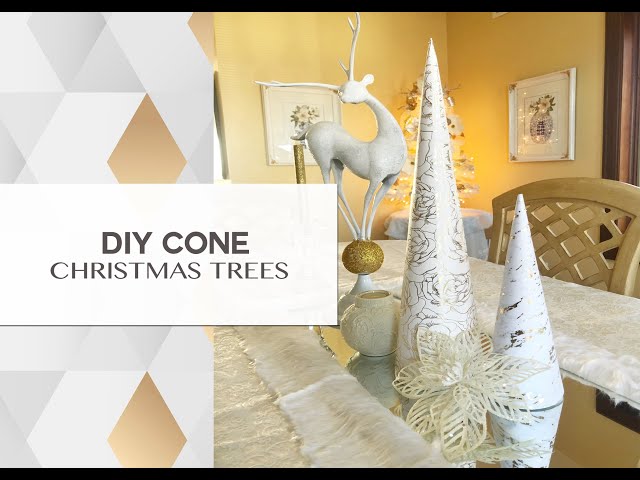 DIY Foam Cone Christmas Trees — WE MOVED! Visit ashleyburk.com