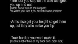 How To Inward wall flip