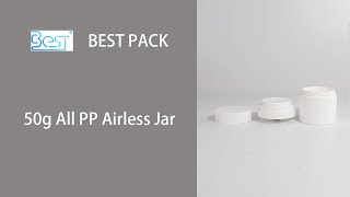 ✨ The ULTIMATE 50g Refillable Airless Jar - All PP Material with Replaceable Inner for Skincare