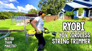 Ryobi 40V String Trimmer  Powerful Cordless edger that is attachment capable. Can it do the job?