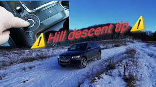 Hill Descent Control Tip on Touareg 2008