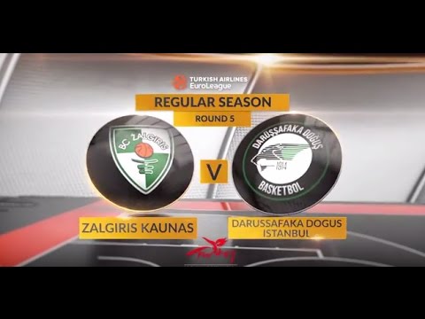 Highlights: Zalgiris Kaunas-Darussafaka Dogus Istanbul