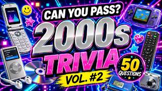 THE 2000s MEGA QUIZ ¦ 50 Questions to Test Your Y2K Nostalgia 💿📟