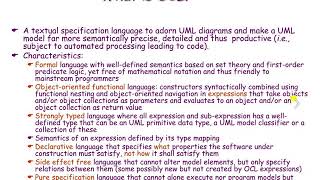 UML Object Constraint Language (Object Oriented System Design)