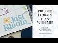 Pressed Florals Weekly Planner Spread | PLAN WITH ME! | The Happy Planner