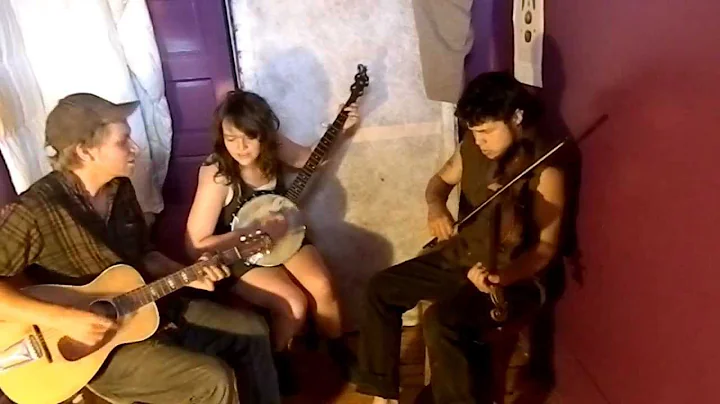 Nick, Ben, and Amy playing an original tune 'south...