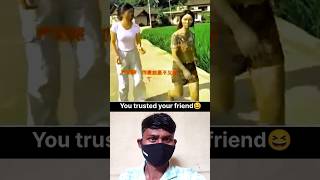 You trusted your friend😆 #cute #cutegirls #funny #girl #ytshorts #shorts
