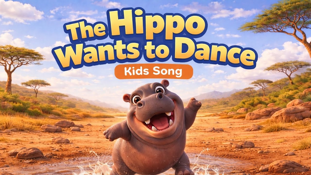 Hippo Dance Party 🎈 Kids Song 🎵. 