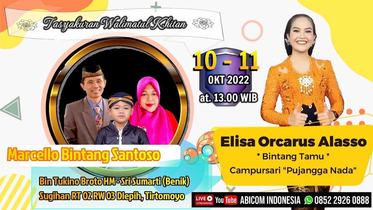 PART 3 🔴📡Live ❃ WALIMATUL KHITAN ❃ Marcello Bintang S ❃ Elisa Orcarus ❃ Sugihan,Tirtomoyo,Wonogiri ❃