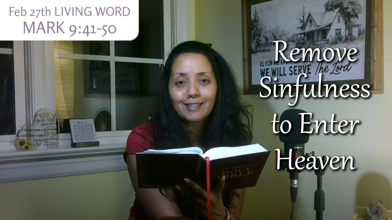 [Feb 27] Jesus said, if your eye causes you to sin, pluck it out ...