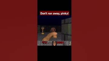 Pinky runs away from the fists of Doomguy! 😁 #doom #chopin