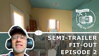 Rendered walls, window install & new compost toilet in our second DIY semitrailer project  EP2