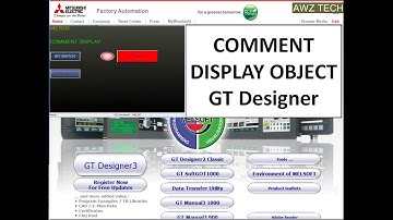 USE OF COMMENT DISPLAY OBJECT GT Designer